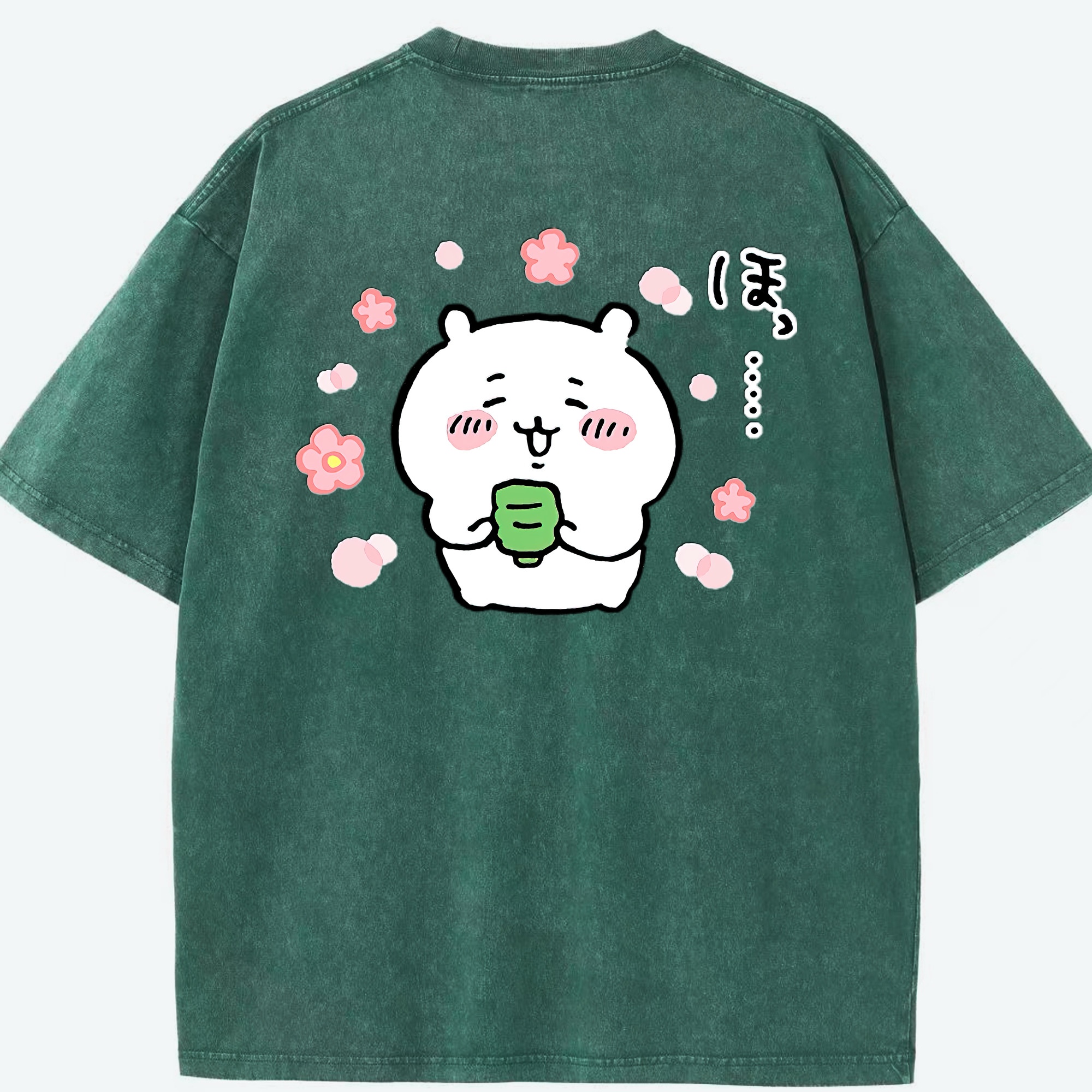 （画像用） ちいかわ ちいかわ Chii-kawa chiikawa 綿100% ヴィンテージ風 半袖Tシャツ（背面プリント）